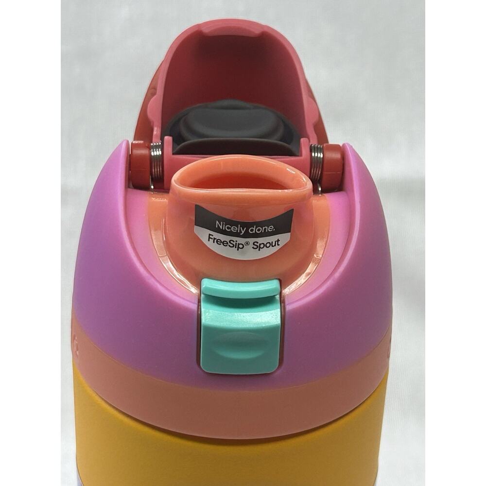 Owala Kids FreeSip Insulated Stainless Steel Water Bottle - 16 oz Tropical - Picture 7 of 9